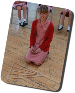 Year 6 pupil displaying their alternative solution to a problem
